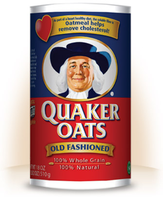 Quaker Oats container