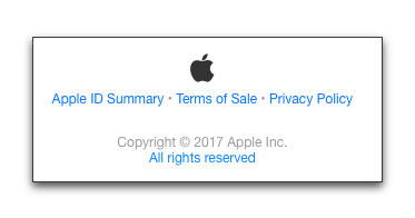 Genuine Apple message closure