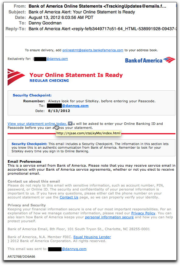 create bank of america statements fake